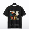 DJ In Progress Cotton Tshirt Casual Geometric Print Oversized T-shirt - Perfect For Summer Outdoor Unisex Tops TeesunisexClothing