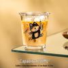 Cute Dog Line Art Glass Cup