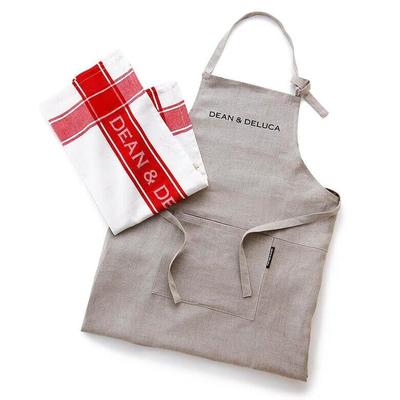 Leinenschürze und Geschirrtuch-Geschenk