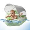Inflatable Baby Pool Float with Canopy, UPF 50+ Removable Sun Shade Swim Seat, Toddler Water Float with Toys for Pool Summer