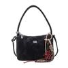 Hand bag women's 2025 new trendy light luxury niche high-end shoulder bag popular retro messenger bucket bag