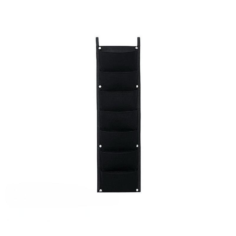 Jardinière de jardin suspendue verticale, 3 pièces, avec 7 poches, pochette de jardinière murale étanche, sac de culture verte, décoration de jardin de maison