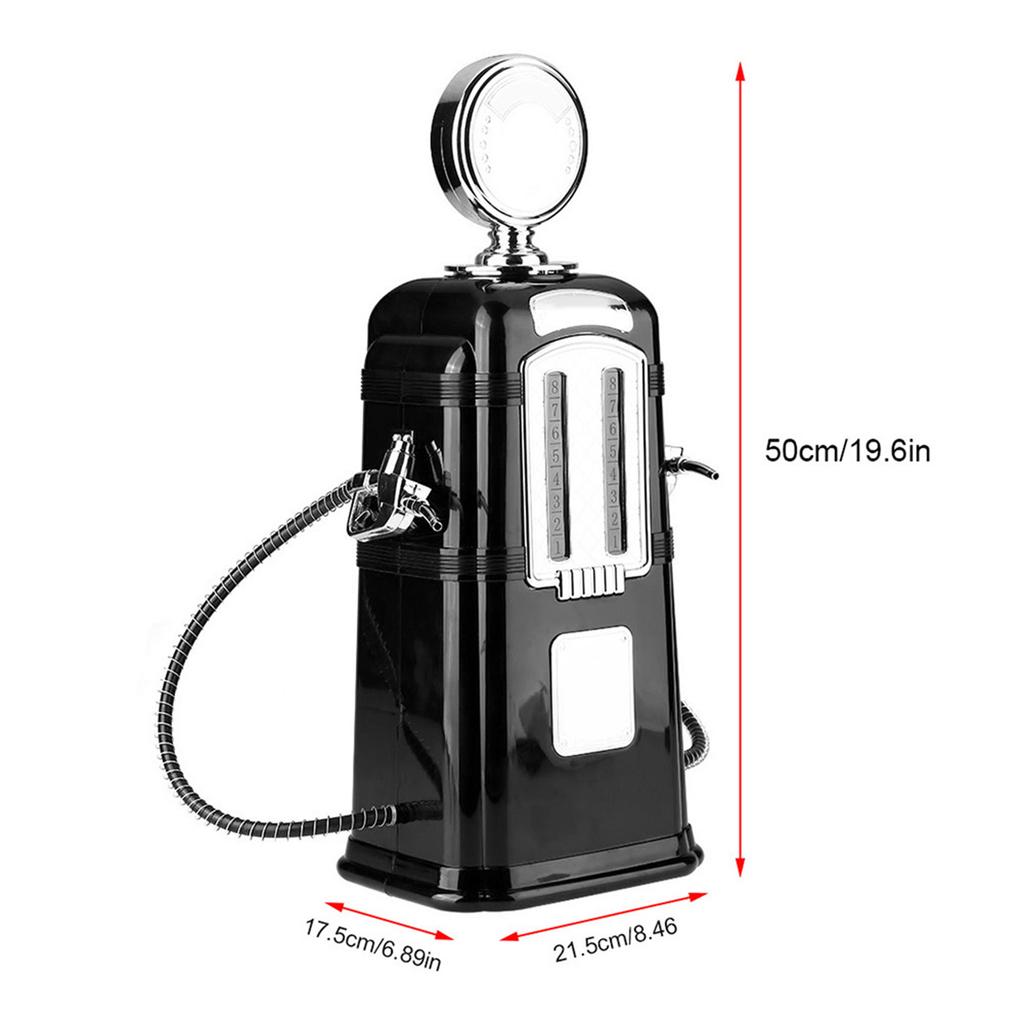 1000cc Double Guns Vin Drikkepumpe Brennevin Alkohol Øl Dispenser Bar Tilbehør Svart