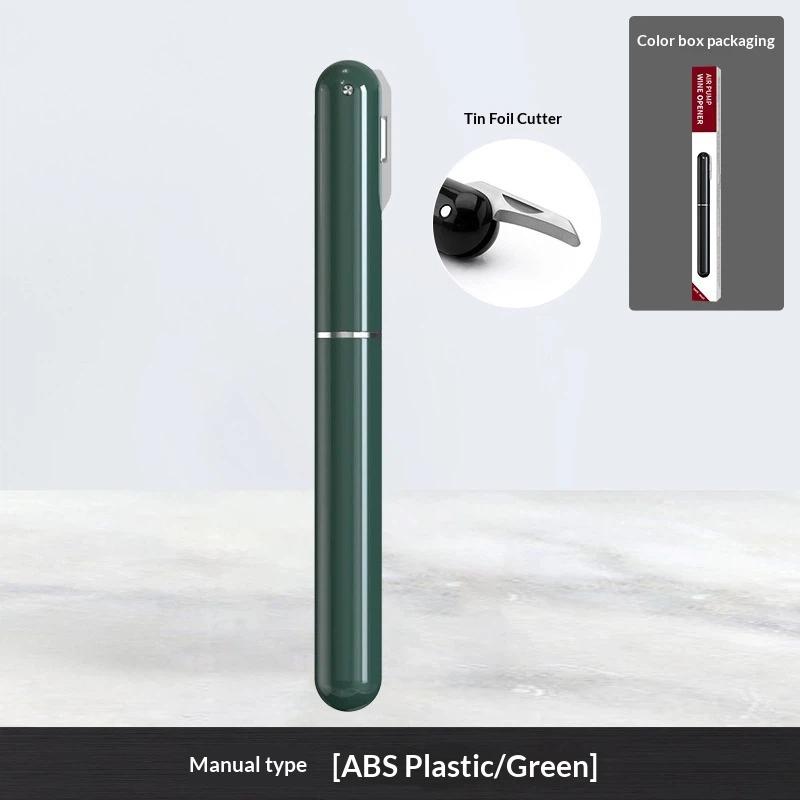 2-in-1 Luftpumpe Weinöffner Tragbar Stiftform ABS-Kunststoff Stift Luftdruck Rotwein Korkenzieher Küchenwerkzeuge Zubehör