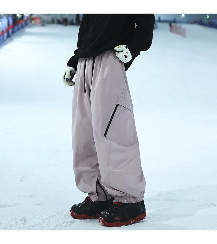 Unisex Waterproof & Windproof Ski Pants for Extreme Cold, Ideal for Northeast China Winters, Mountaineering, and Snowboarding.