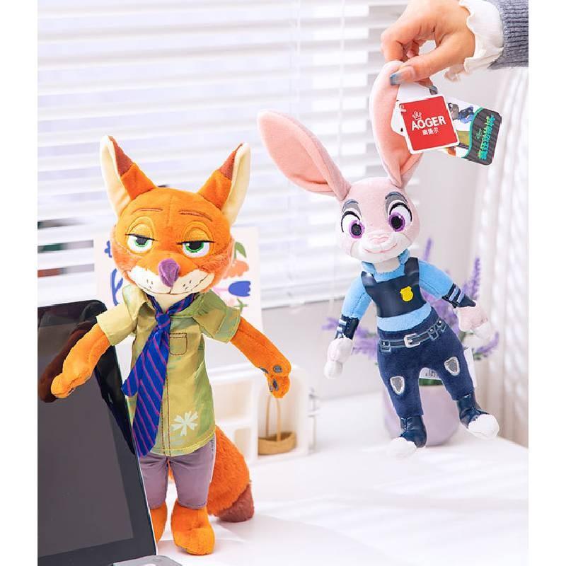 Zootopia Judy Hopps Nick Wilde Plush Toy Cute Cartoon Girl Holiday Doll Gift