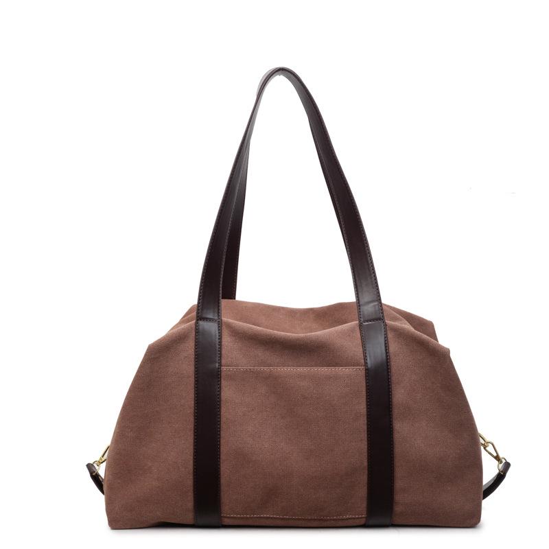 

Women s Large Capacity 2026 Tote Bag - Versatile Niche Casual Crossbody & Shoulder Bag for Commute кавовий