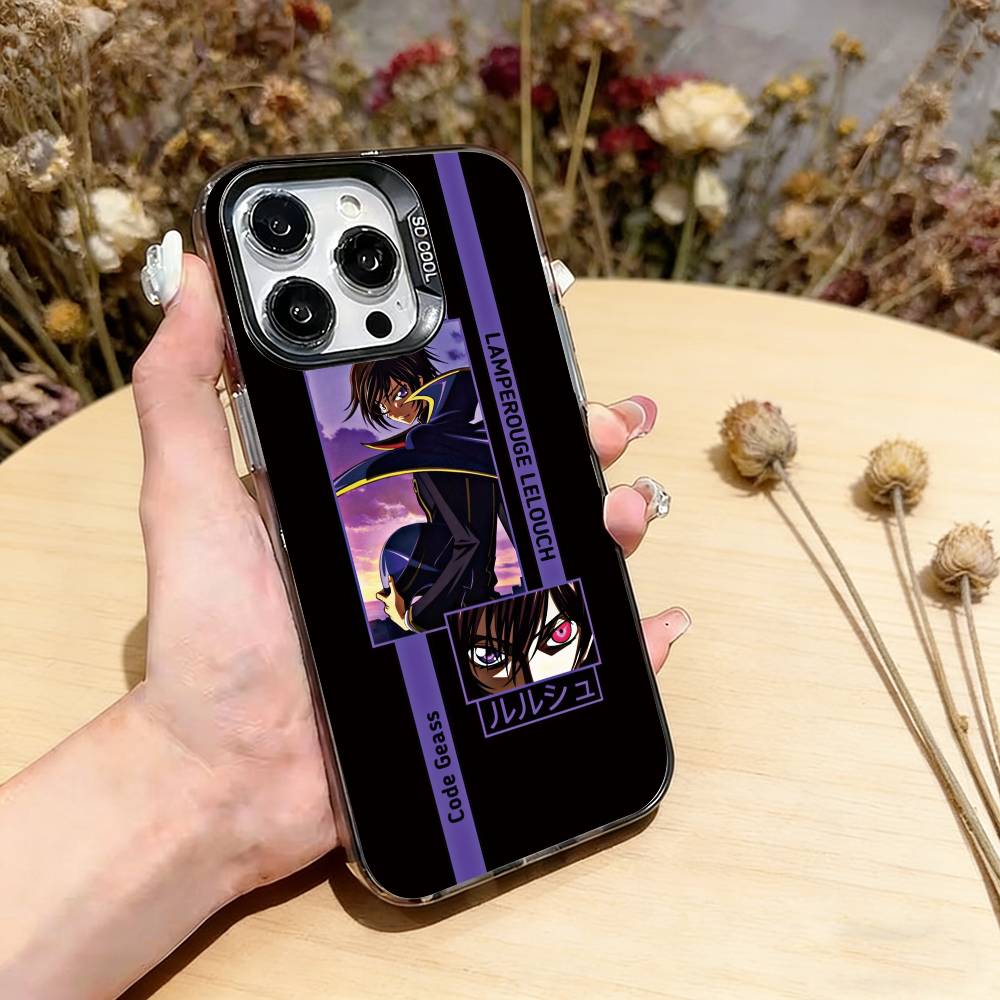 

Чехол для телефона Аниме CODE GEASS Lelouch Rebellion Для iPhone 17,16,15,14,13,12,11 Plus,Pro Max,XS, Цветной Серебристый Черный Чехол iPhone12