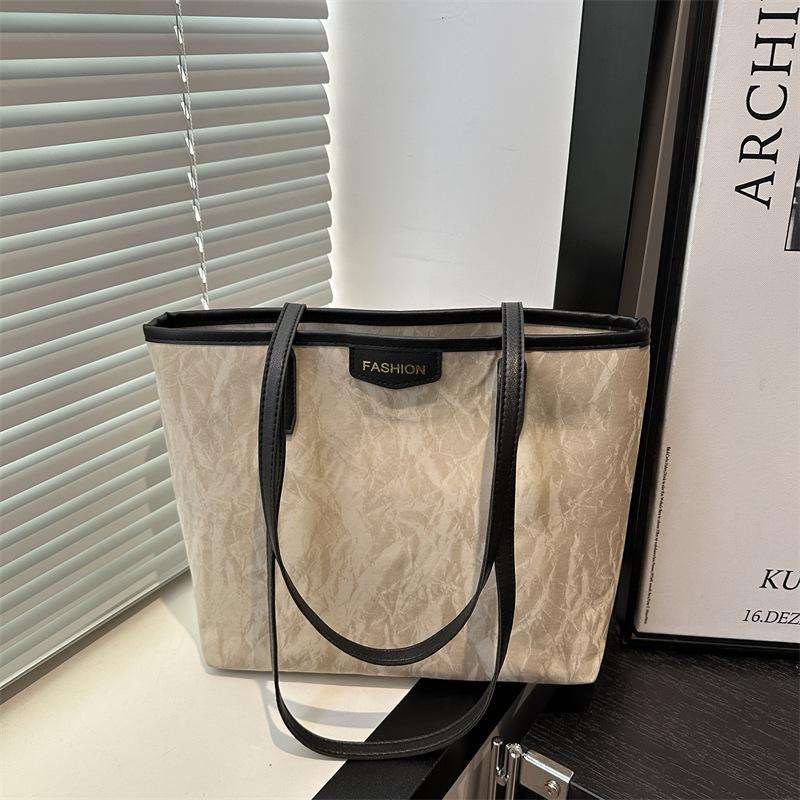 Beautiful Casual Large-capacity Portable Tote Bag, Popular Solid Color In Summer, Daily Shoulder Underarm Bag for Women