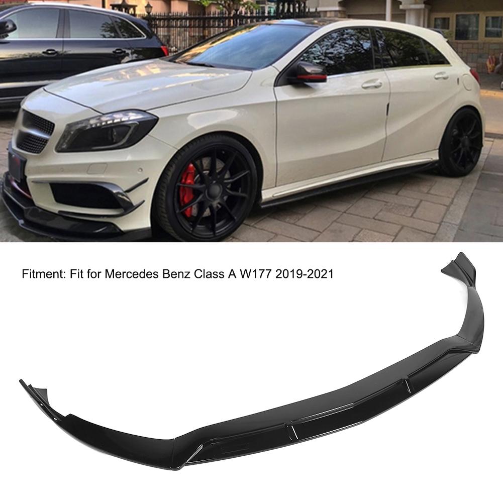 Voorbumper Lip Spoiler Diffusers Body Schoppen Beschermer Past voor Mercedes Benz A-Klasse W177 2019 2021