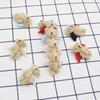 10 ks Nové Mini Kloubové Medvídci Plyšové Panenky 4,5 cm Kawaii Andělský Medvídek Králík Roztomilá Malá Medvídci Plyšové Hračky Pro Dívky DIY Klíčenka Přívěsek na Tašku