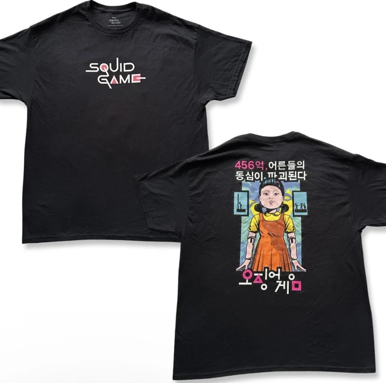 Squid Games Shirt Young-hee, Horror Tshirt Mens Size XL 4XL