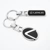 1Pcs Zinc Alloy Car Emblem Key Ring Keychain Decor Accessories Valve Cap For Lexus ES RX NX LS UX LM LX GX LC RZ GS IS300 RX350 JX1