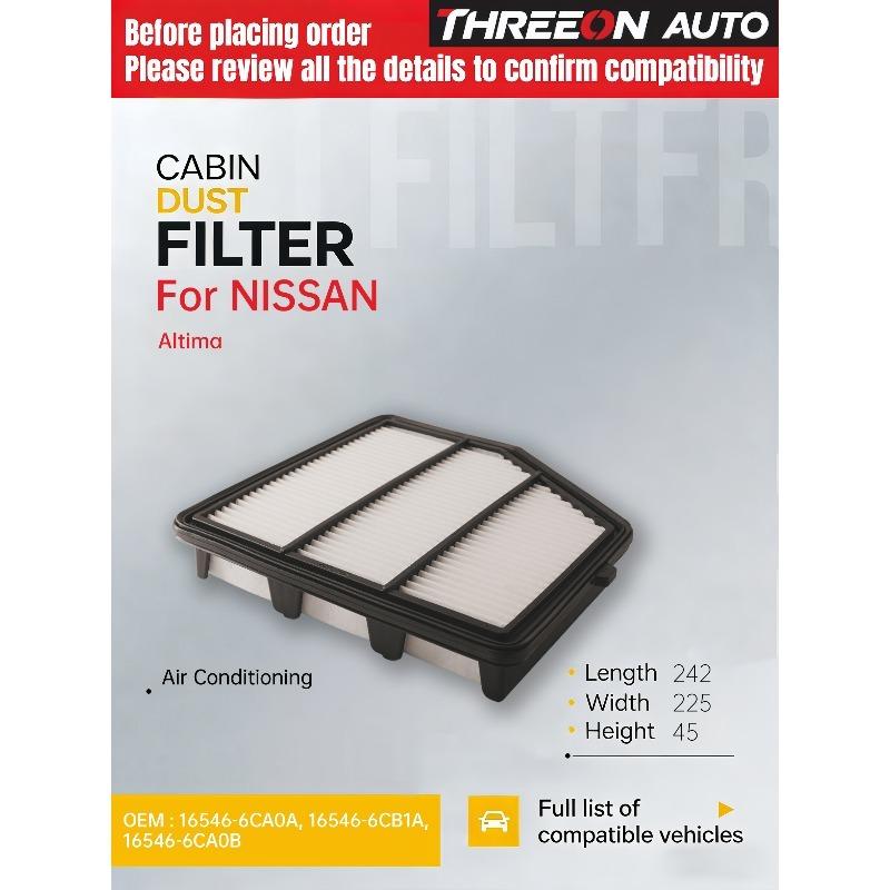 For Nissan Altima 2019 2020 2021 2022 2023 2024 2.5L QR25DE THREEON AUTO Air Filter TOA2080 16546-6CA0A 165466CA0A 16546-6CA0B
