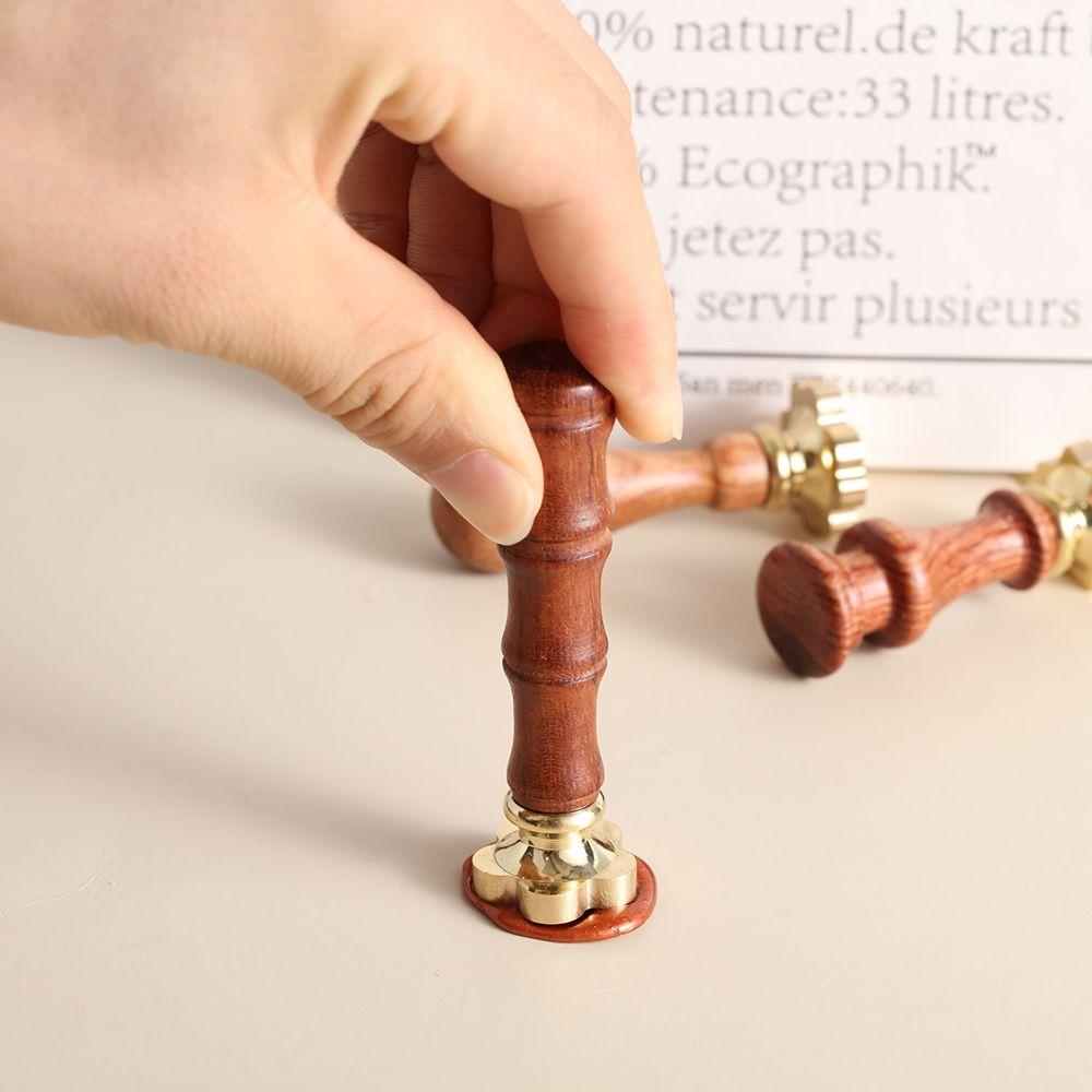 Wedding Invitation Seals Stamps Printing Wood Color Paint Seal Wood Handle Wax Sealing Stamp