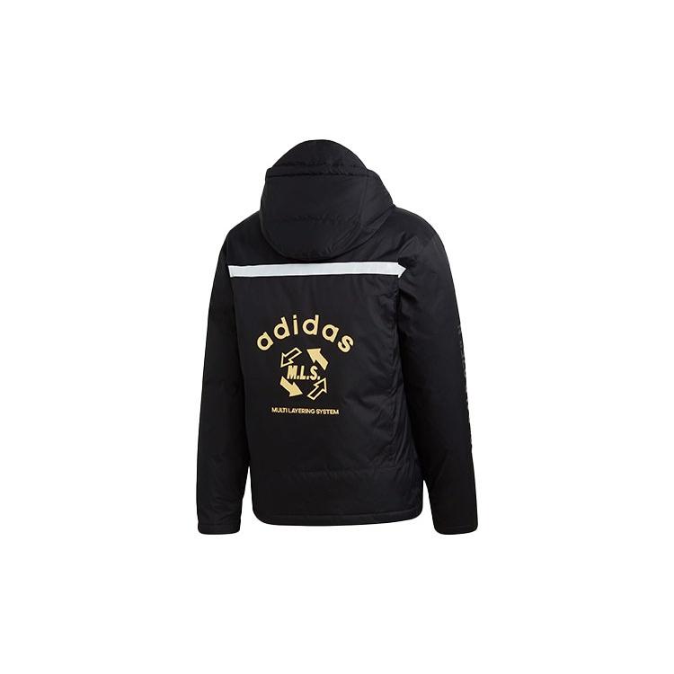 adidas originals Adv 2in1 Jkt Stay Warm Detachable vest Reflective hooded down Jacket Black Men's GJ6734