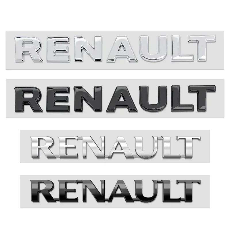Tapacubos 3D ABS Letra de coche Insignia emblema de maletero trasero pegatina Para Renault Megane 2 3 4 RS Grand Scenic Clio Captur Duster Traf