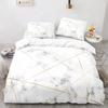 Black Gold Metallic Marble Duvet Cover Set Queen/King/Full/Twin Size Foil Print Glitter Bedding Set for Teen Boy Girls Men Women
