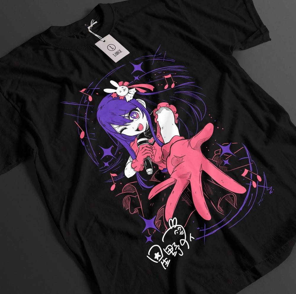 

Рубашка Oshi No Ko Футболка Ай Хосино Футболка Аква Топ Кана Арима Футболка Аниме Руби XL