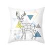 Nordic Christmas Pillow Cover Simple Printed Lines Elk Series Sofa Office Pillow Cushion Cover