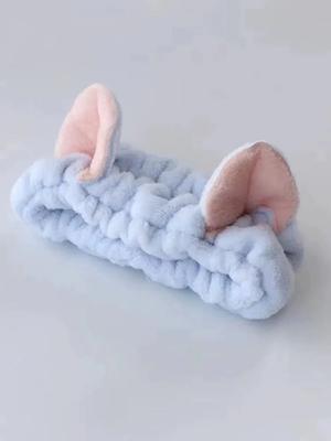 Woman Wash Face Hair Band Headband Cute Ears Bow Tie Wash Make-up Hair Band