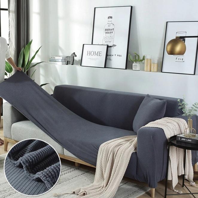 Cover For A Sofa, Sofa Bed, 3-Seater Sofa, Thick Grey