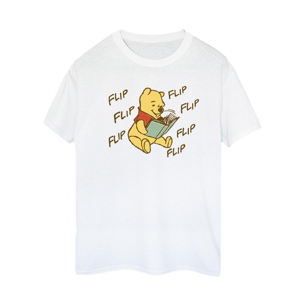 Winnie the Pooh Womens/Ladies Flip Flip Flip Cotton Boyfriend T-Shirt