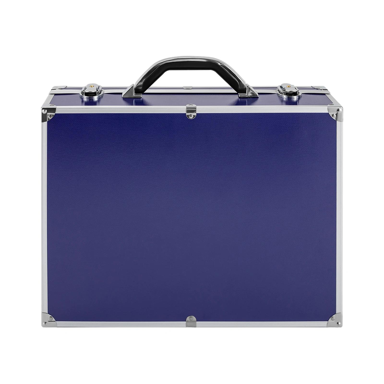 

Blue High-Security Coin Organizer Lockable Holder 100-Coin Capacity Aluminum Alloy синій