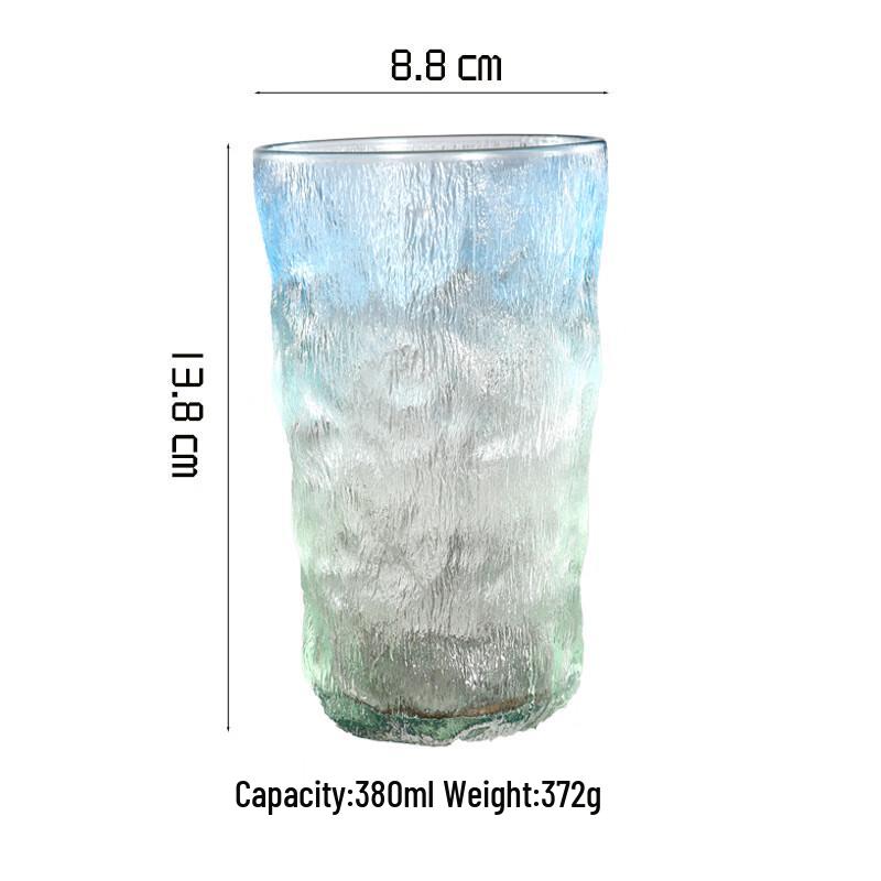 Glacier Style Thickened Glass Drinking Cup