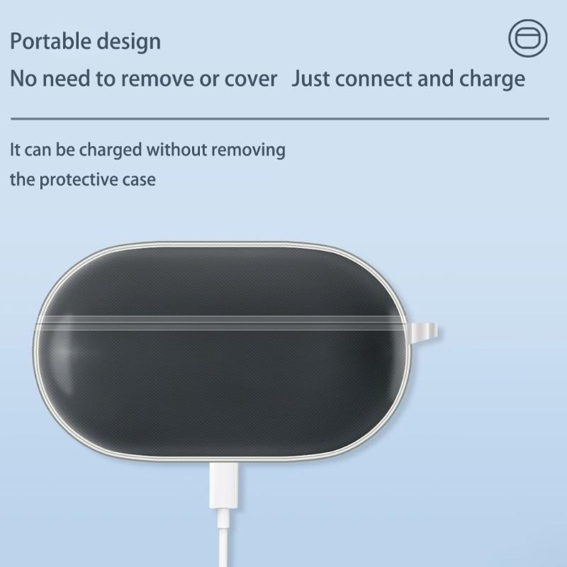 Earphone Cover Shockproof Wrap Case Antiscratch Guard Washable Soft TPU Housing Shell Enhances Grip Suitable for AM-TW02