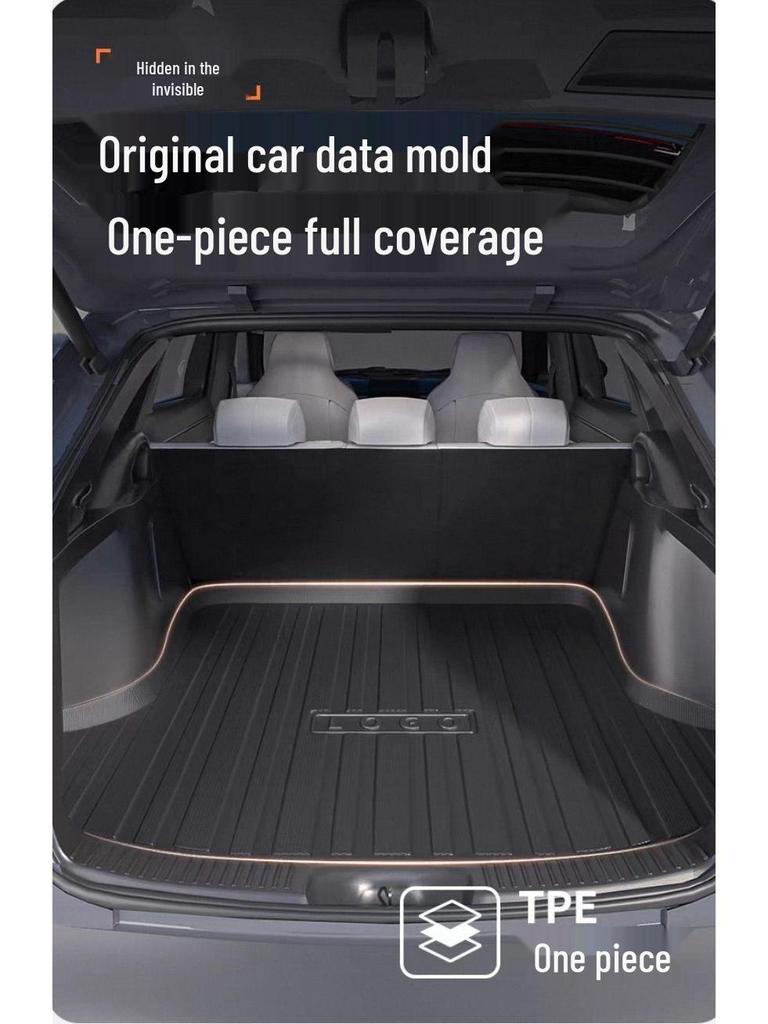 Xiaomi SU7 TPE Waterproof Trunk Mat - Full Surround, Carpet-Style, Multi-Functional Car Accessory