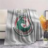 Algeria football Printed Flannel Blanket, soft throw for bedroom sofa, washable,soccer fan merchandise, great gift.