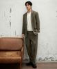 MINDBRIDGE [Couture] Cotton-Like Relaxed Fit One-Tuck Full Elastic Waist Pants - 2 Colors Mypt6170