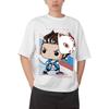 2026 New Demon Slayer Kyojuro Rengoku Printed Short Sleeve Tshirt Mens and Womens Tshirt Mens Tops Sports Tshirt Harajuku