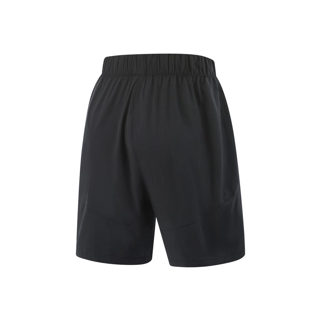 Li-Ning Professional Basketball Series Solid Color Mid-Waist Drawstring Breathable Versatile Straight-Leg Sports Shorts Men Shorts Black AKSV055-3