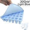 2/3/4/30 Grid Ice Cube Tray Mold for Tumbler Stanley Cup Silicone Cylinder Ice Cube Maker Mold with Lid For 20oz 30oz 40oz