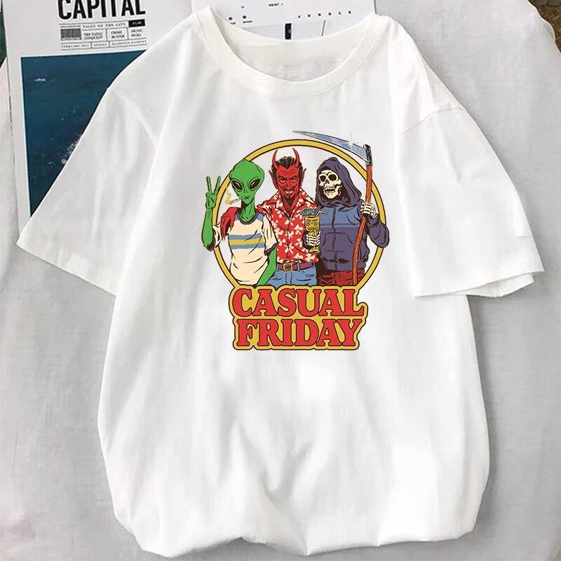 Sell Your Soul! T-shirt Vintage 90s Classic Satan Demon Funny Supernatural Graphic Tops Women Unisex Popular Cartoon Streetwear Tee