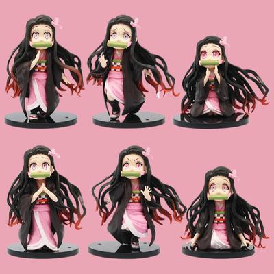 Anime Demon Slayer Kimetsu No Yaiba Figure Kamado Tanjirou Action Figure Agatsuma Zenitsu Nezuko Warrior PVC Model Toys