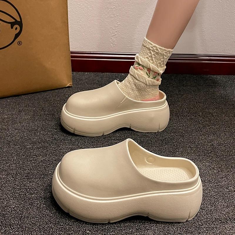 Fashion New Summer Beach Thick Bottom EVA Women's Thick Bottom Indoor Family Slippers Women's Lightweight Anti Slip Thick Bottom
