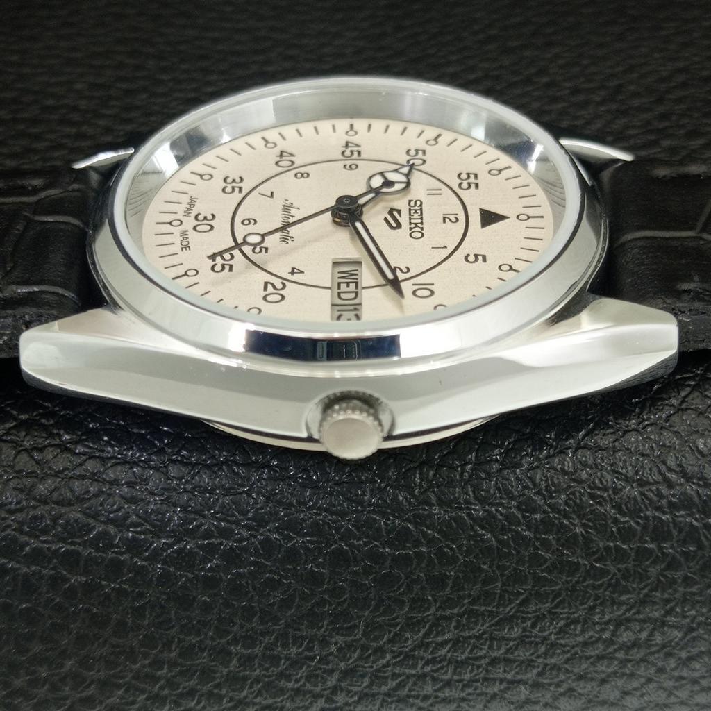 REFURBISHED SEIKO 5 AUTOMATIC 6309A VINTAGE JAPAN MENS SILVER WATCH a442258-1