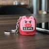 Muffler Sound Pink Pig Button Keychain Swear Sound Fidget Clicker Keychain  Office Use
