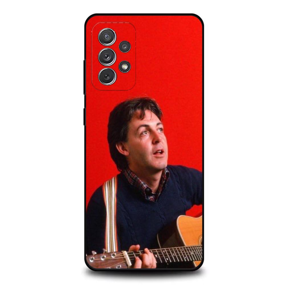Singer P-Paul M-McCartney Phone Case For Samsung S25,S24,S21,S22,S23,S30,Ultra,S20,Plus,Fe,Lite,Note,10,9,5G Black Cover