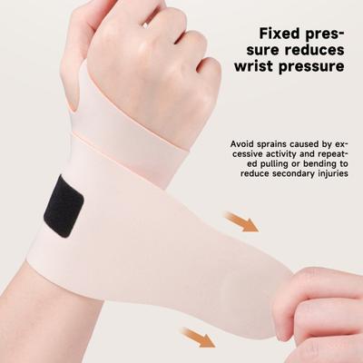 Wrist Thumb Support Compression Sleeve with Fastener Tape Ultra-Thin Soft Breathable Elastic Injury
