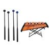 1 Pair Marimba Mallets Rubber Ball Mallet Smooth Plastic Handle Percussion Set for Beginner Percussion Marimba Playing