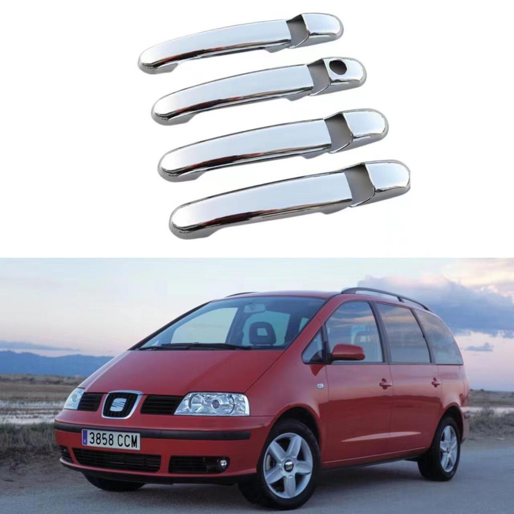Carbon Fiber Pattern Door Handle and Bowl Decor for 96-09 SEAT Alhambra 7M