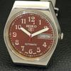 AUTOMATIC VINTAGE SEIKO 5 6309A JAPAN MENS RED COLOR DIAL WATCH A500824-5 R154-a500824