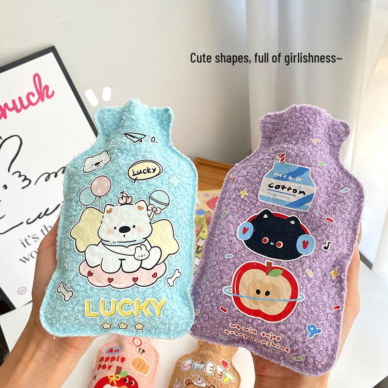 Anvelo Cartoon Teddy Fleece Hot Water Bottle