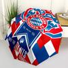 FC Bayern München Logo Print Automatic Umbrella, 8 Rib Iron Frame, Plastic Handle, Suitable for Outdoor Travel &Daily , Ideal Gift