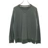 Unused Border Pattern Long Sleeve Room Wear L Khaki Men's Used