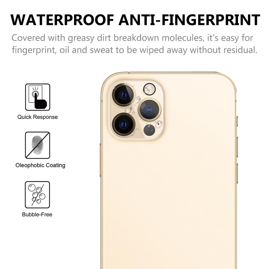 For iPhone 12 Pro 2.5D 9H Arc Edge Tempered Glass Screen Protector+Camera Lens Film
